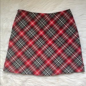 Vintage plaid high waisted skirt
